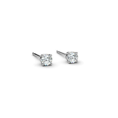 Diamond Solitaire Earrings