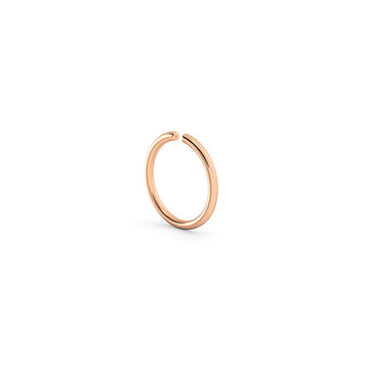 14k Rose Gold Helix Hoop Earring