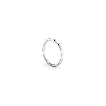 Platinum Helix Hoop Earring