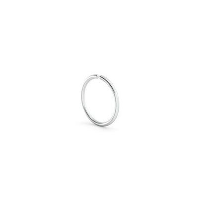 Platinum Small Hoop Earring