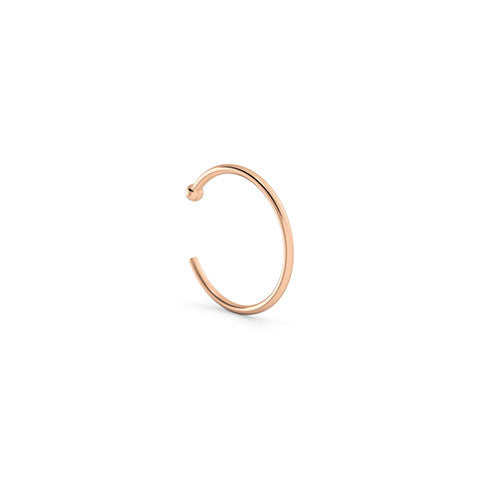 Gold Nose Ring Hoop, Sterling Silver Nose Ring, Gold Nose Hoop, Rose Gold  Nose Ring 22g, 6mm Nose Ring 18, 20, 22 Gauge22,20,18 - Etsy