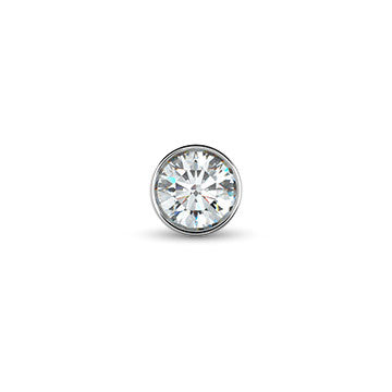 Bezel VVS Diamond Nose Ring