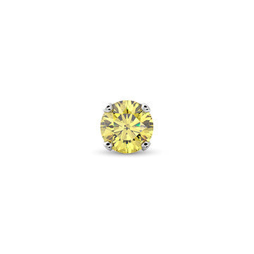 2mm Canary Diamond Nose Stud