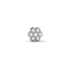 Diamond Flower Nose Stud