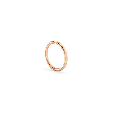 14k Rose Gold Helix Hoop Earring