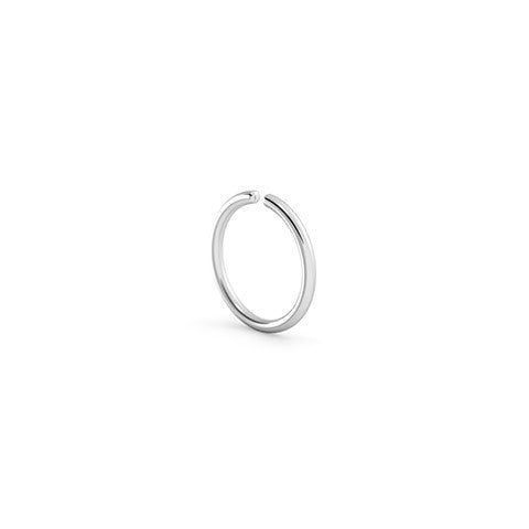 18k White Gold Helix Hoop Earring