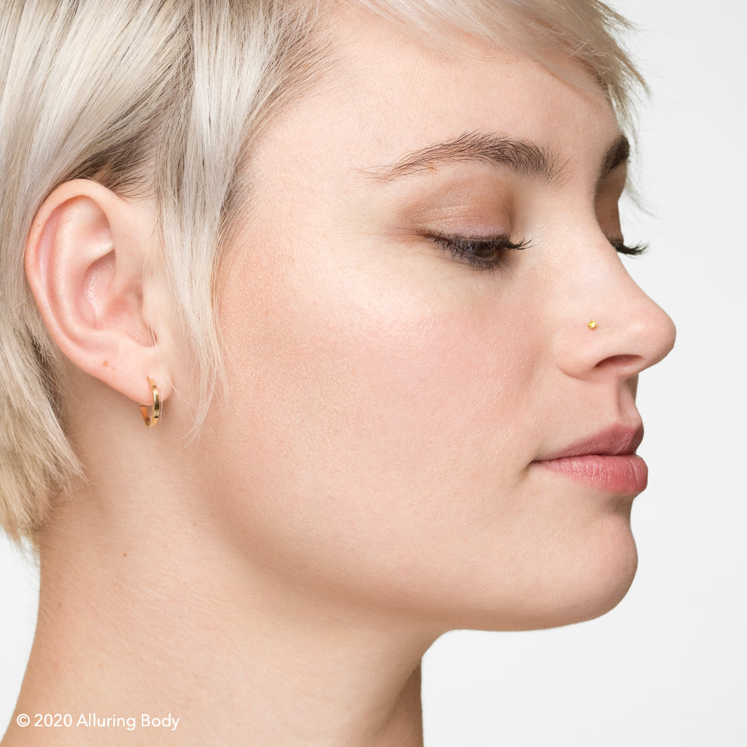 2mm nose stud diamond Clearance