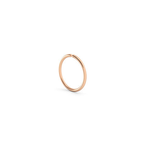 14k Rose Gold Small Hoop Earring