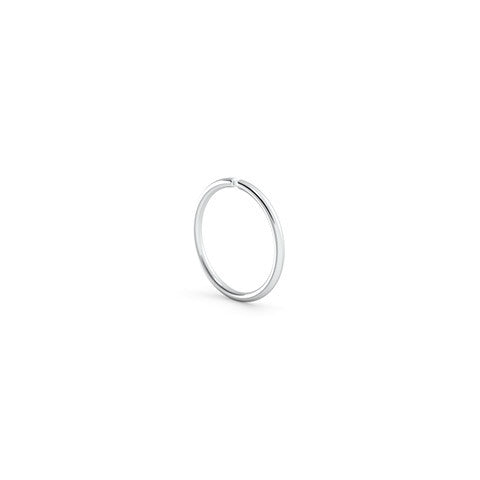 Platinum Small Hoop Earring